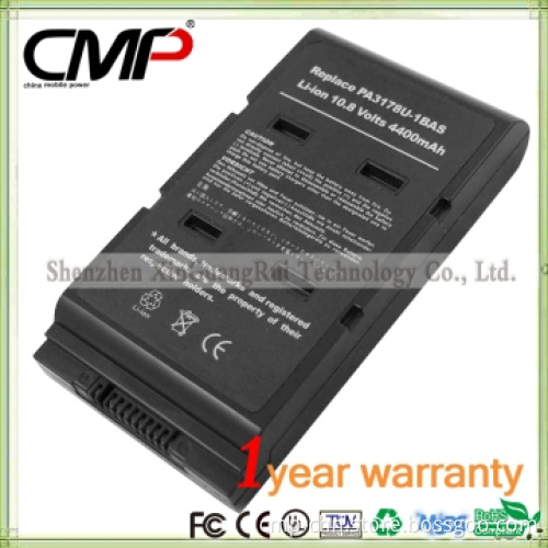 Battery for Toshiba PA3178U 4400mAh Black 10.8V Li-ion